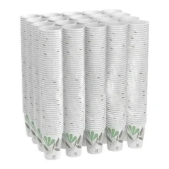 Dixie Paper Hot Cups, 12 oz, Pathways, 1000 Count (50 Cups per Pack, 20 Packs per Case)