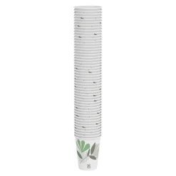 Dixie Paper Hot Cups, 12 oz, Pathways, 1000 Count (50 Cups per Pack, 20 Packs per Case)