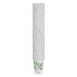 Dixie Paper Hot Cups, 12 oz, Pathways, 1000 Count (50 Cups per Pack, 20 Packs per Case)