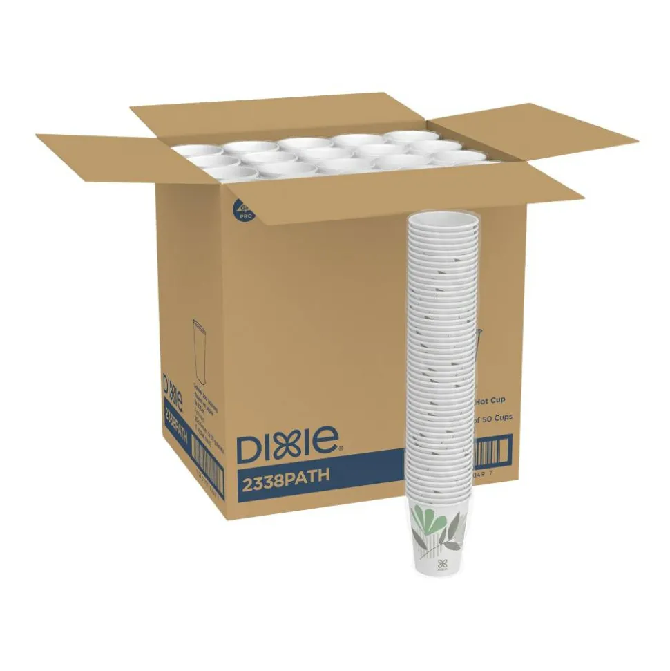 Dixie Pathways 8 oz Paper Hot Cups By GP Pro