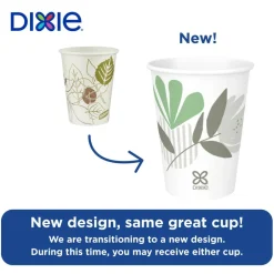 Dixie Pathways 8 oz Paper Hot Cups By GP Pro