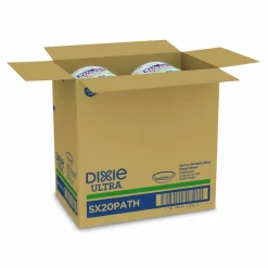 Dixie Pathways Heavyweight Paper Bowls, 20 oz, White/Green/Burgundy, 125/Pack