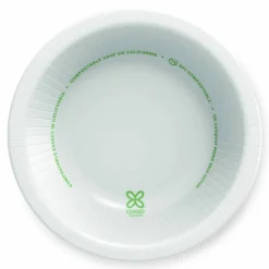 Dixie Pathways with Soak Proof Shield Heavyweight Paper Bowls, WiseSize, 12 oz, Green/Burgundy, 125/Pack, 4 Packs/Carton