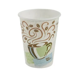 Dixie PerfecTouch 12 oz Insulated Paper Hot Coffee Cups by GP Pro - 50 / Pack