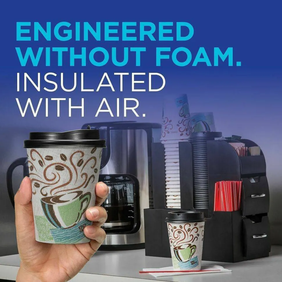 Dixie PerfecTouch 16 oz Insulated Paper Hot Coffee Cups by GP Pro - 50 / Pack
