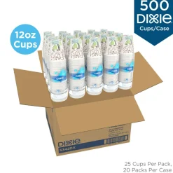 Dixie PerfecTouch 12 oz Insulated Paper Hot Coffee Cups by GP Pro