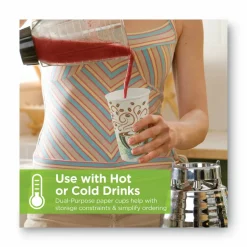 Dixie PerfecTouch 12 oz Insulated Paper Hot Coffee Cups by GP Pro