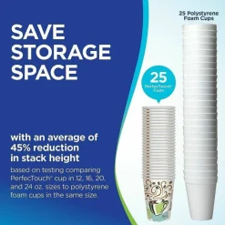 Dixie PerfecTouch 16 oz Insulated Paper Hot Coffee Cups by GP Pro