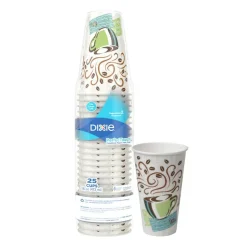 Dixie PerfecTouch 16 oz Insulated Paper Hot Coffee Cups by GP Pro