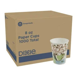 Dixie PerfecTouch by GP PRO Hot Cups, 8 Oz, Box Of 1,000 Cups
