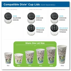 Dixie PerfecTouch by GP PRO Hot Cups, 8 Oz, Box Of 1,000 Cups