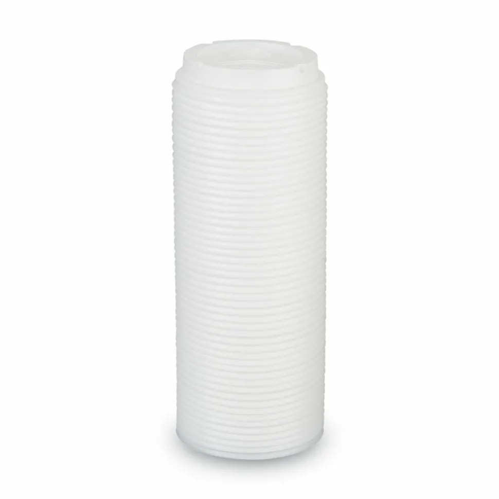 Dixie PerfecTouch Hot Cup Lids, For 10-, 12- And 16-Oz Cups, White, Pack Of 50 Lids