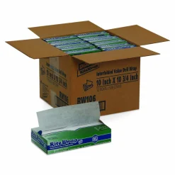 Dixie Rite-Wrap Dry Wax Lightweight Deli Paper, 10 x 10.75, 500 Sheets/Pack, 12 Packs/Carton