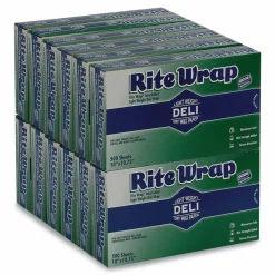 Dixie Rite-Wrap Dry Wax Lightweight Deli Paper, 10 x 10.75, 500 Sheets/Pack, 12 Packs/Carton
