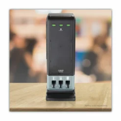 Dixie SmartStock Tri-Tower Dispenser, Holds Forks/Knives/Spoons, 13.16 x 16.07 x 31.03, Black/Gray