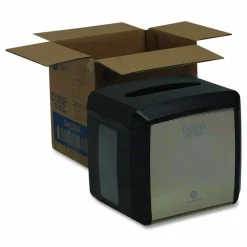 Dixie Tabletop Napkin Dispenser, 7.6 x 6.1 x 7.2, Stainless Black