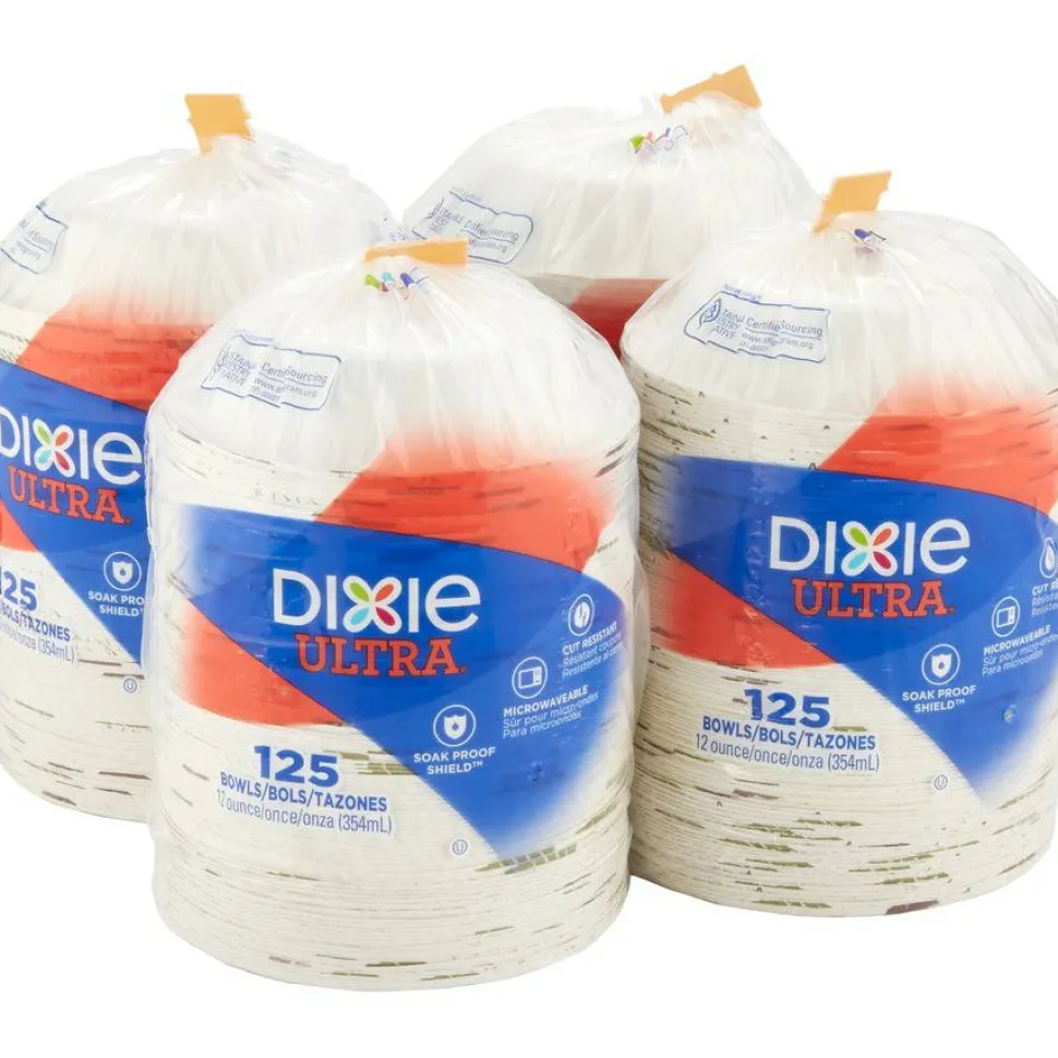 Dixie Ultra Heavyweight Paper Bowls, 12 Oz, Case Of 500