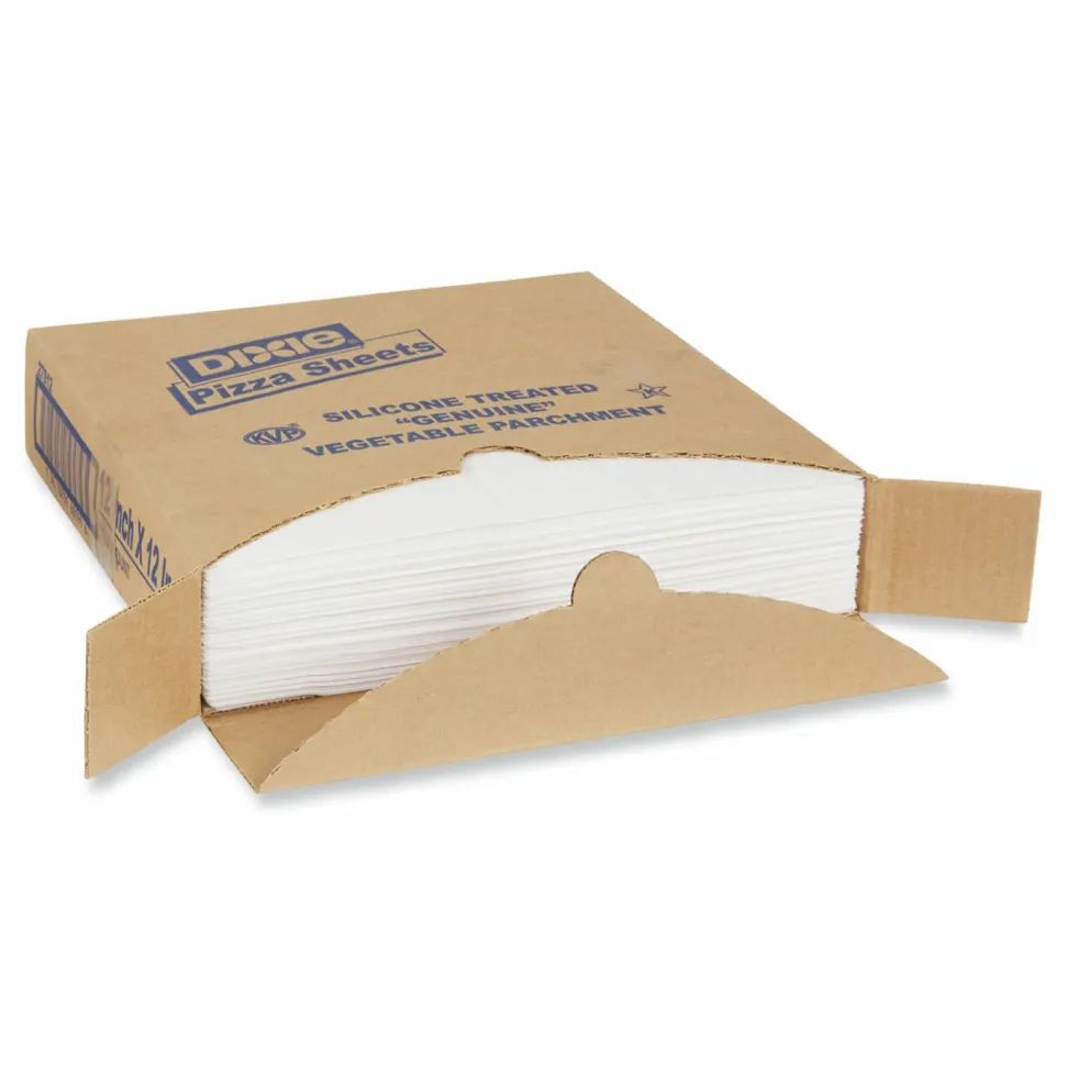 Dixie Yellow Label Parchment Pan Liner, 12 x 12, 1,000/Carton