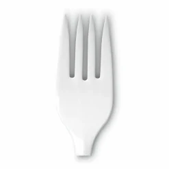 Dixie Bulk Case Plastic Forks, White, Case Of 1,000
