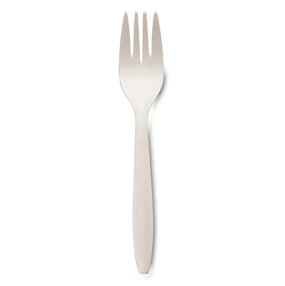 Dixie Bulk Case Plastic Forks, White, Case Of 1,000