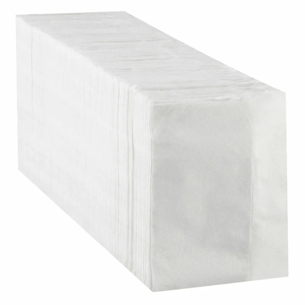 Dixie Full-Fold Napkin Refills, 5" x 6-1/2", White, 600 Napkins Per Pack, Case Of 12 Packs