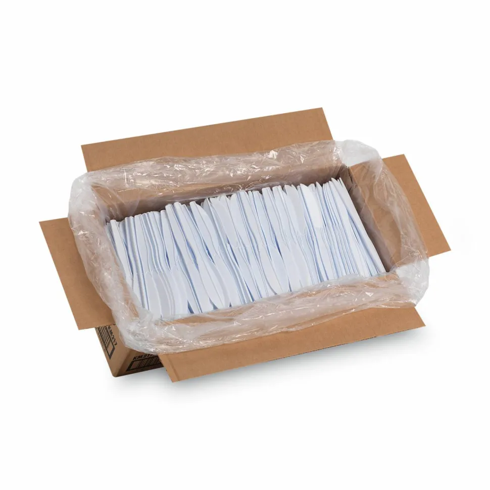 Dixie Heavy/Medium-Weight Knives, White, Pack Of 1,000