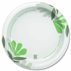 Dixie 8 1/2" Medium-Weight Paper Plates, Pathways, 500 Count (125 Plates Per Pack, 4 Packs Per Case)