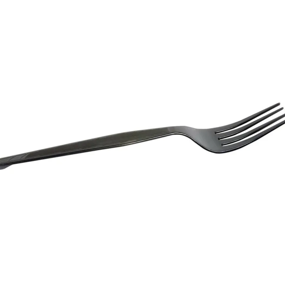 Dixie Medium-Weight Polystyrene Disposable Forks, 6.104"L, Black, 1000 Per Case
