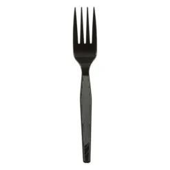 Dixie Medium-Weight Polystyrene Disposable Forks, 6.104