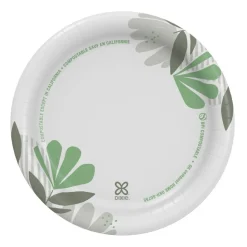 Dixie Pathways Soak-Proof Shield Mediumweight Paper Plates, WiseSize, 6.87