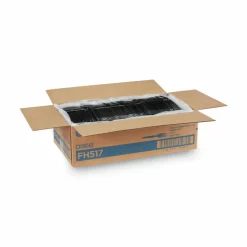 Dixie Plastic Cutlery, Heavyweight Fork, Black, 1,000/Carton