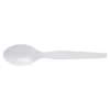 Dixie Plastic Cutlery, Heavyweight Spoon, White, 1,000/Carton