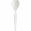 Dixie Plastic Cutlery, Heavyweight Soup Spoon, White, 1,000/Carton