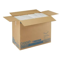 Dixie 1-Ply 1/4-Fold Luncheon Napkins, White, 500 Per Pack, Case Of 12