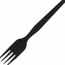 Dixie SmartStock Plastic Cutlery Refill, Series-O, Mediumweight Fork, Black, 40/Pack, 24 Packs/Carton