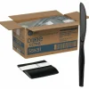 Dixie SmartStock Plastic Cutlery Refill, Series-O, Mediumweight Knife, Black, 40/Pack, 24 Packs/Carton
