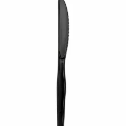 Dixie SmartStock Plastic Cutlery Refill, Series-O, Mediumweight Knife, Black, 40/Pack, 24 Packs/Carton