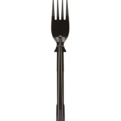 Dixie SmartStock Tri-Tower Dispensing System Polypropylene Cutlery, Mediumweight Fork, Plastic, Black, 40/Pack, 24 Packs/Carton