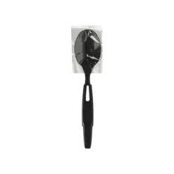 Dixie SmartStock Wrapped Heavyweight Cutlery Refill, Spoon, Plastic, Black, 960/Carton