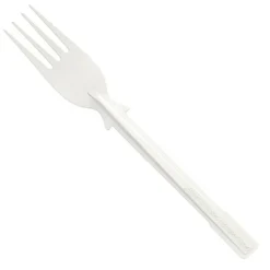 Dixie TriTower Forks, White, 40 Forks Per Box, Case Of 24 Boxes