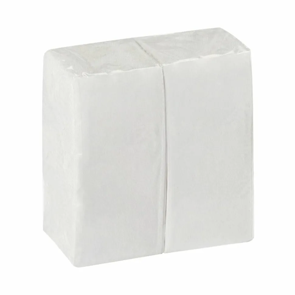Dixie Ultra Dinner Napkins, 16-15/16" x 16-15/16", White, 50 Napkins Per Pack, Set Of 8 Packs