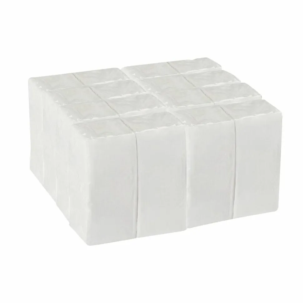 Dixie Ultra Dinner Napkins, 16-15/16" x 16-15/16", White, 50 Napkins Per Pack, Set Of 8 Packs