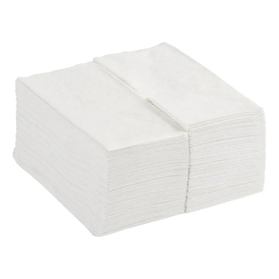 Dixie Ultra Dinner Napkins, 16-15/16" x 16-15/16", White, 50 Napkins Per Pack, Set Of 8 Packs