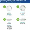 Dixie Ultra Heavy-Weight Paper Plates, 8.5" dia, 125/Pack, 4 Packs/Carton
