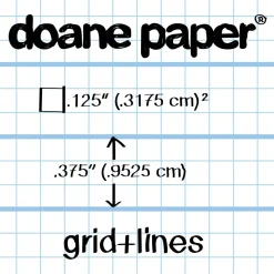 Doane Flap Jotter Large 5.5"x8.5" 40 Sheets 50# Grid + Line