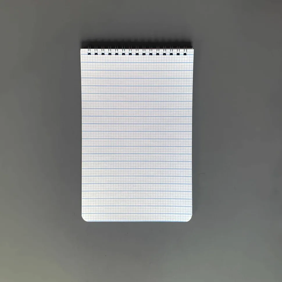 Doane Flap Jotter Large 5.5"x8.5" 40 Sheets 50# Grid + Line