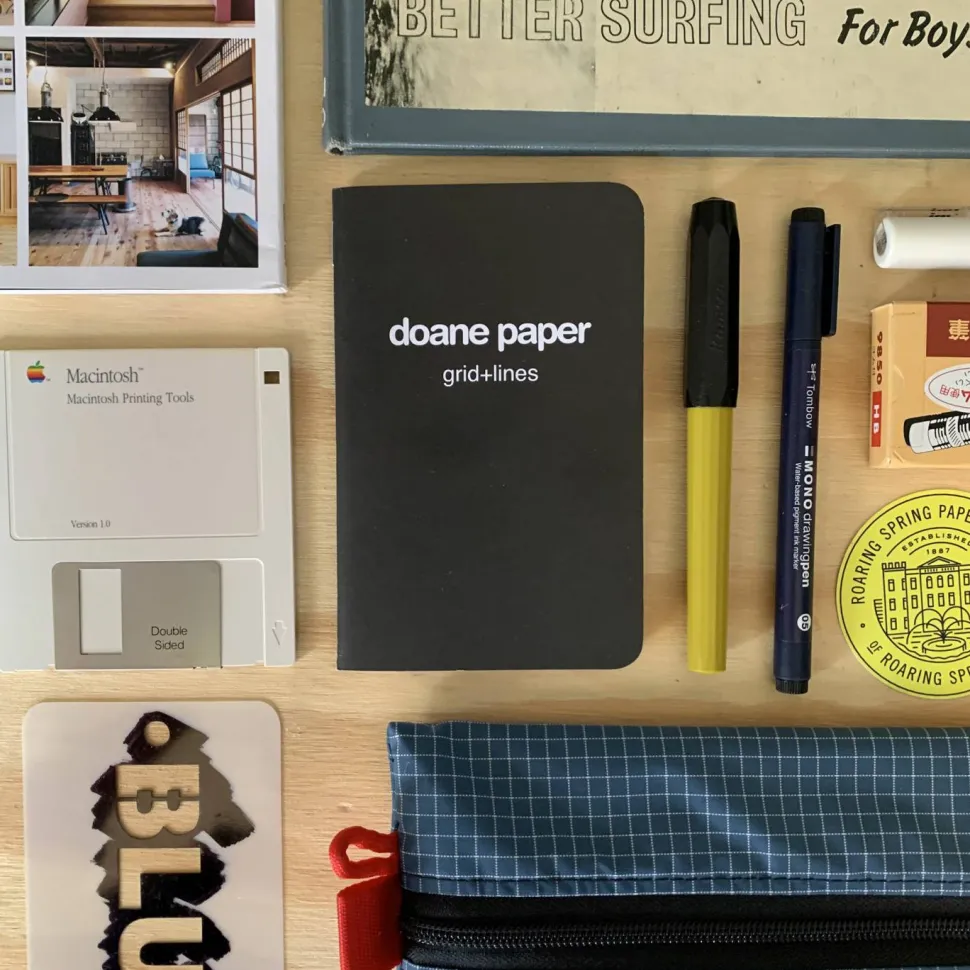 Doane Utility Notebook Small 5.5"x3.5" 24 Sheets/bk 50# Grid + Lines - 3 Pack