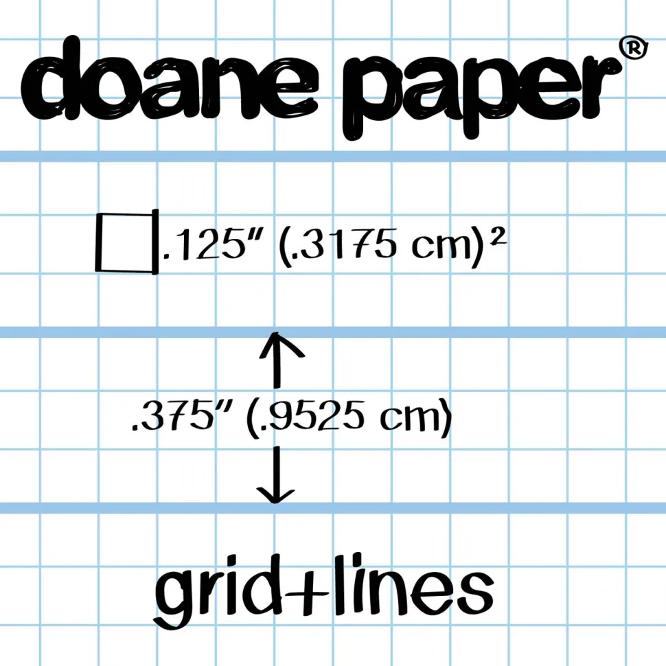 Doane Utility Notebook Small 5.5"x3.5" 24 Sheets/bk 50# Grid + Lines - 3 Pack