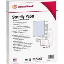 DocuGard Advanced Medical Security Paper - Letter - 8 1/2