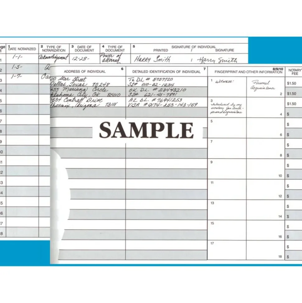 Dome Notary Public Record Book